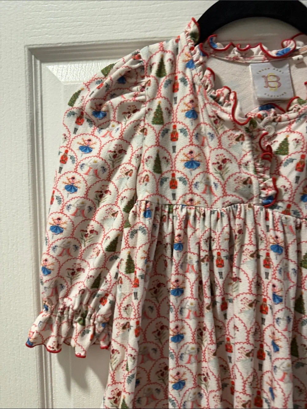 Swoon Baby Floral Button-Front Ruffle Dress Size 4